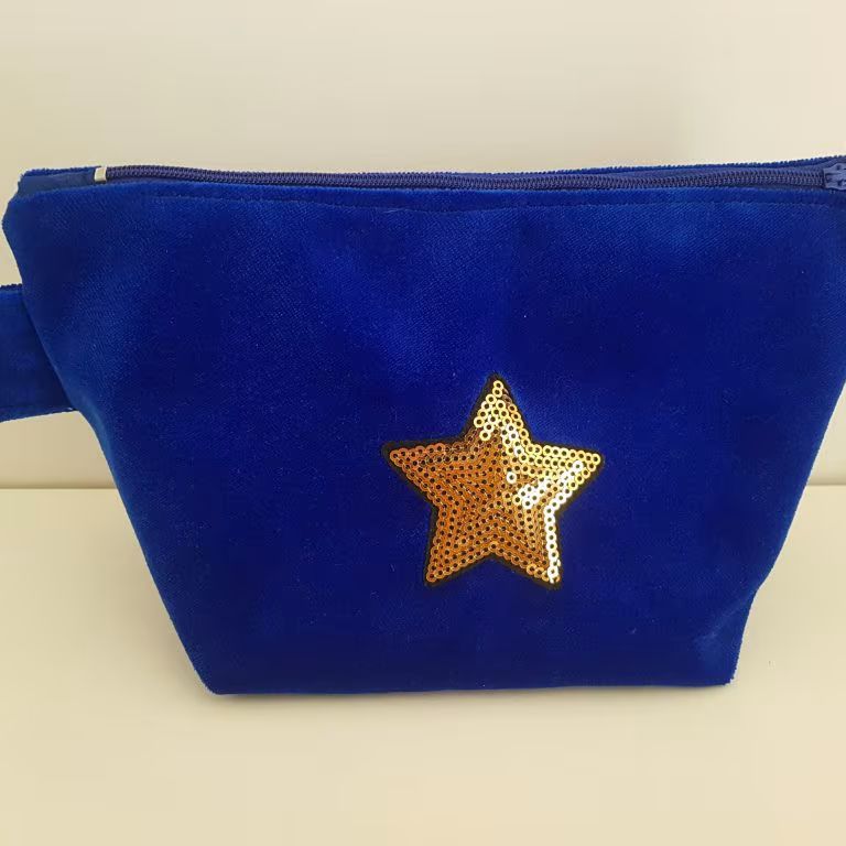 Grande trousse rectangle velours