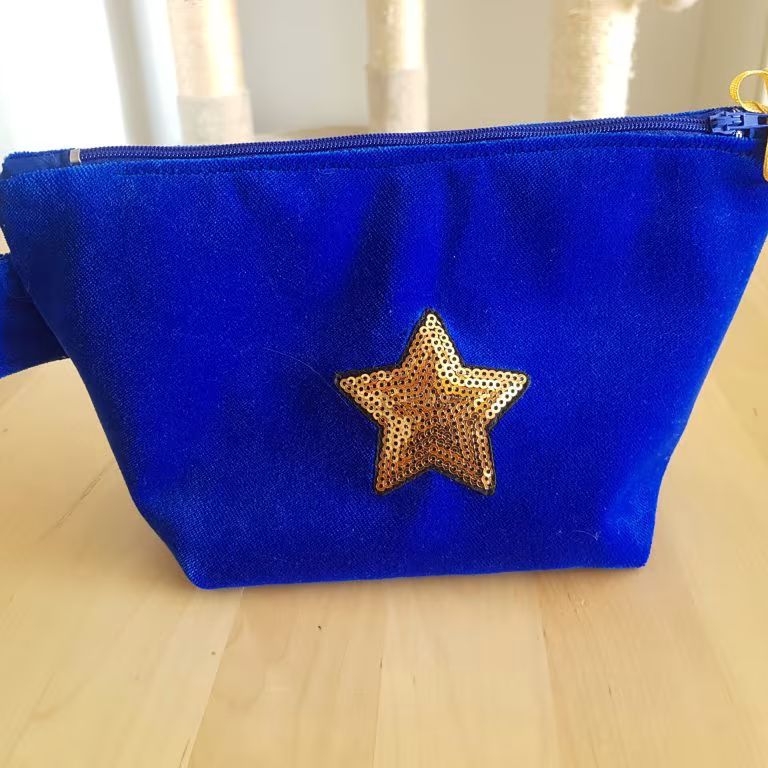 Grande trousse rectangle velours
