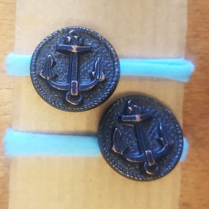 Lot de 2 élastiques "bouton" à cheveux