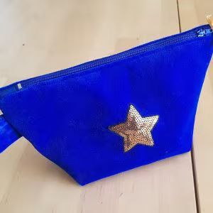 Grande trousse rectangle velours