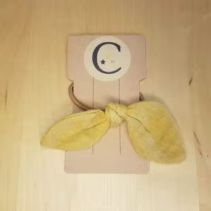 Noeud à cheveux - Elastique - Gaze de coton