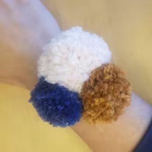 Elastique à cheveux - Pompon