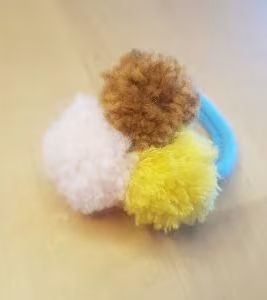 Elastique à cheveux - Pompon
