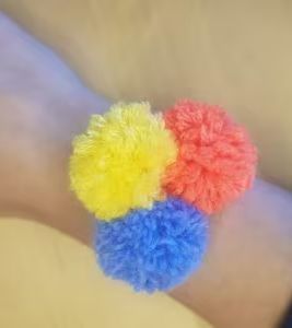 Elastique à cheveux - Pompon