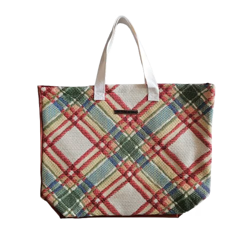 Grand sac cabas en tissu d'ameublement