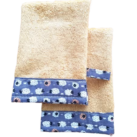 Lot de 2 gants de toilette d'apprentissage