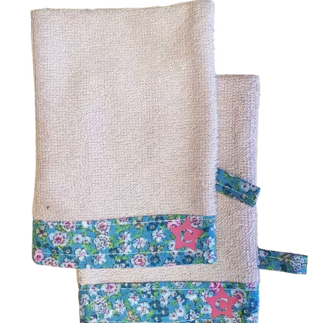 Lot de 2 gants de toilette d'apprentissage