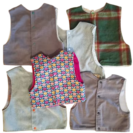 Gilet de berger enfant réversible
