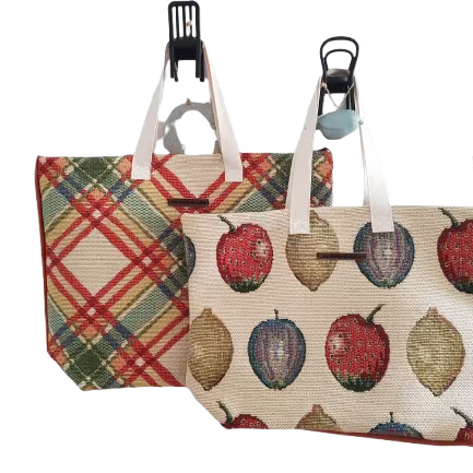 Grand sac cabas en tissu d'ameublement