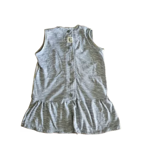 Robe taille basse argentée