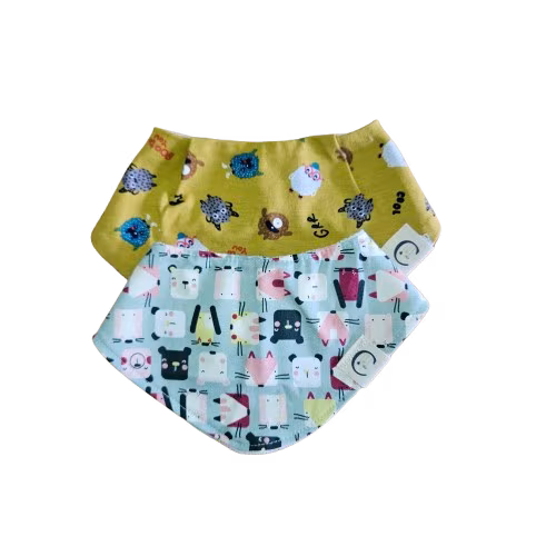 Bavoir bandana triangle