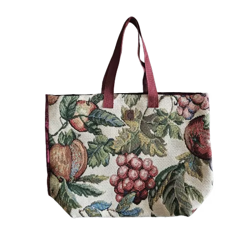 Grand sac cabas en tissu d'ameublement