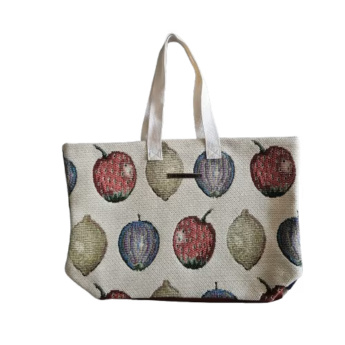Grand sac cabas en tissu d'ameublement