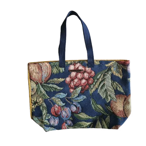 Grand sac cabas en tissu d'ameublement
