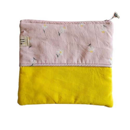 Trousse bi-couleur plate