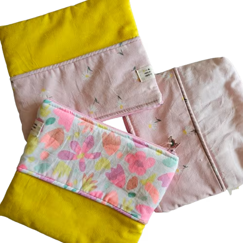 Trousse bi-couleur plate