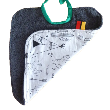 Bavoir Grande taille - Premiers Repas - rectangle