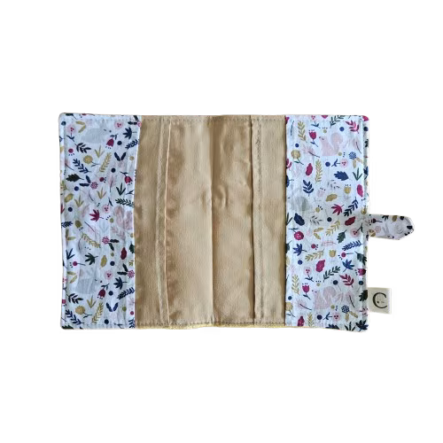 Protège carnet de santé avec deux pochettes