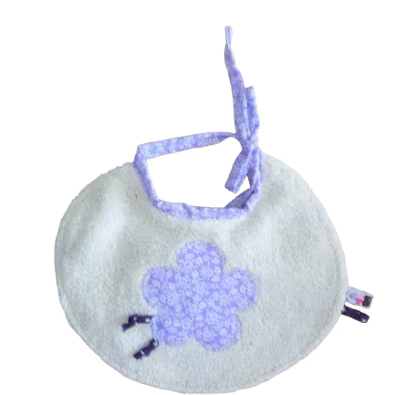 Bavoir bébé rond 1er âge