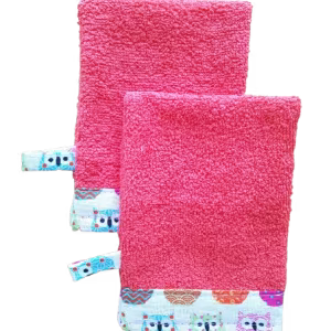 Lot de 2 gants de toilette d'apprentissage