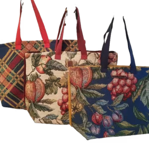 Grand sac cabas en tissu d'ameublement
