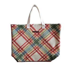 Grand sac cabas en tissu d'ameublement