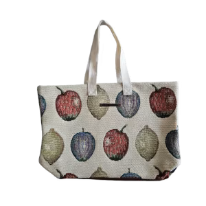 Grand sac cabas en tissu d'ameublement