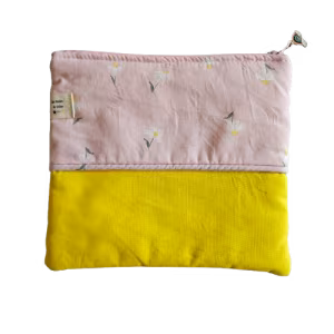 Trousse bi-couleur plate