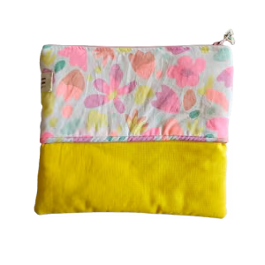 Trousse bi-couleur plate