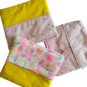 Trousse bi-couleur plate