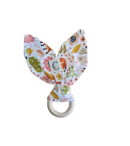 Hochet en bois "lapinou" - anneau en bois 5,5cm