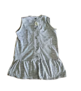 Robe taille basse argentée