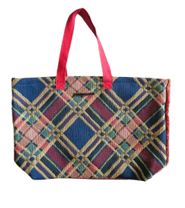Grand sac cabas en tissu d'ameublement