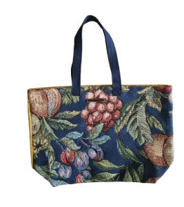 Grand sac cabas en tissu d'ameublement