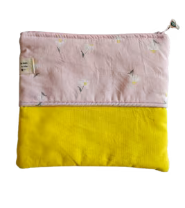 Trousse bi-couleur plate