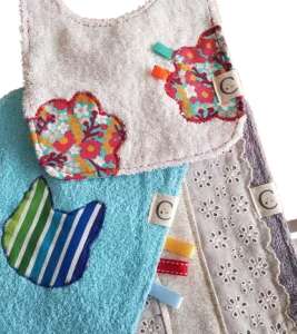 Bavoir bébé rectangle 1er âge